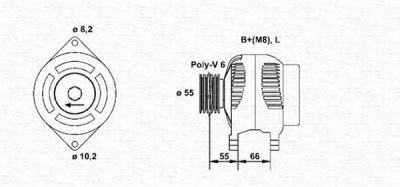 MAGNETI MARELLI 943354075010 -  Генератор